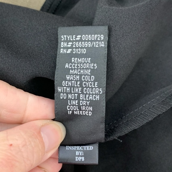 BCX‎ Dress NWT Black and Tan Color Block Sleeveless (No Belt) Size 9 - Picture 10 of 11